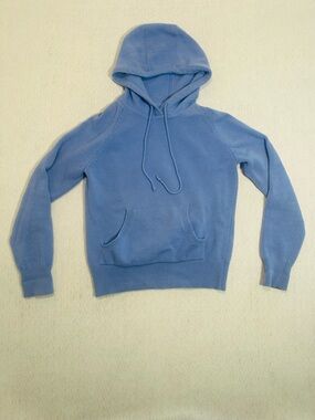 Girl’s Light Blue Hooded Sweater Pullover